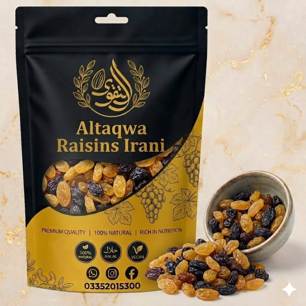 Gemini_Generated_Image_8cxu0v8cxu0v8cxu Raisins Irani (Kishmish) 500gm - Image 1